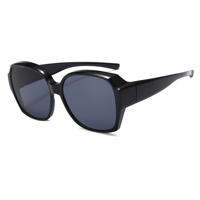 C1 Shiny black+grey lenses