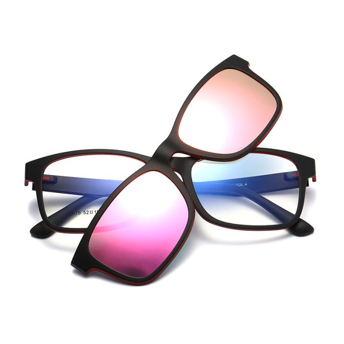 C4 Matte trans with matte red surface+red mirror polarized clip